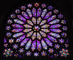 The rose window at Saint-Denis.